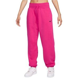 Nike Jogger Womens Size XS Pink High Waisted Pull On Phoenix Fleece Sweatpants